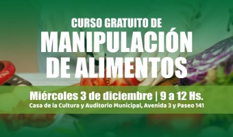 EN DICIEMBRE HABR UN NUEVO CURSO DE MANIPULACIN DE ALIMENTOS